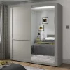 2-türiger Schwebetüren-Schrank mit Spiegel - Ridonna