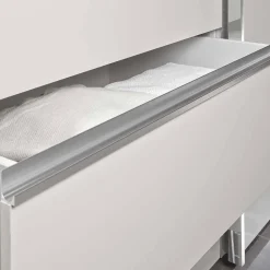 3-türiger Schwebetürenschrank in Weiß mit Spiegel - Amelie