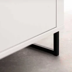 2-türiger Vitrinenschrank mit Metallgriffen - Varzino