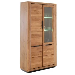 4-türiger Vitrinenschrank teilmassiv - Vlacoma