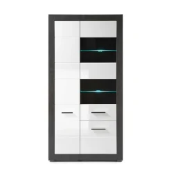 3-türiger Wohnzimmer Schrank mit Glas - Istensa