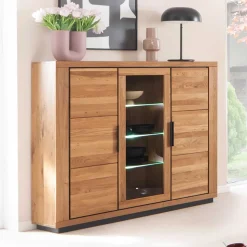 3-türiger Wohnzimmerschrank 153x142x40 cm - Vlacoma