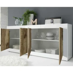 4-türiges Sideboard 207 cm breit - Olvenion