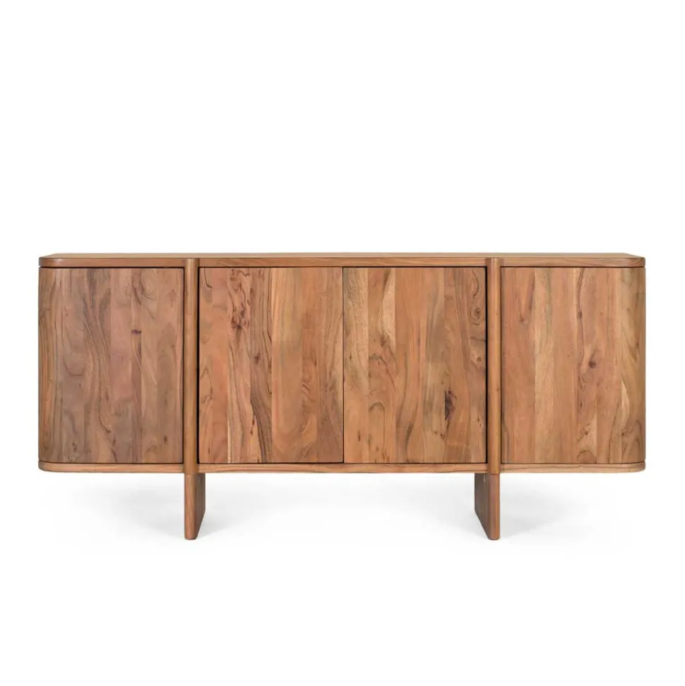 4-türiges Sideboard aus Akazie Massivholz - Spiaggia