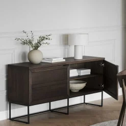 2-türiges Sideboard in Eiche Braun - Ekorena