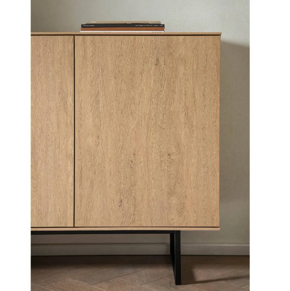 3-türiges Sideboard in Eiche Stone - Jaskin
