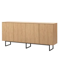4-türiges Sideboard in Eiche Stone - Jaskin