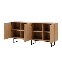 4-türiges Sideboard in Eiche Stone - Jaskin