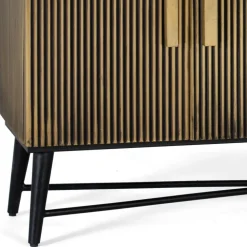 4-türiges Sideboard mit Marmor Platte - Hayato