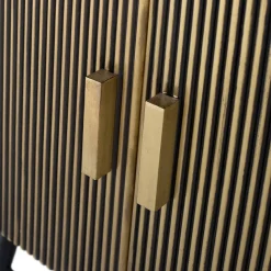 4-türiges Sideboard mit Marmor Platte - Hayato