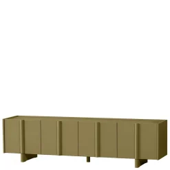 4-türiges TV Lowboard in Khaki - Biledda