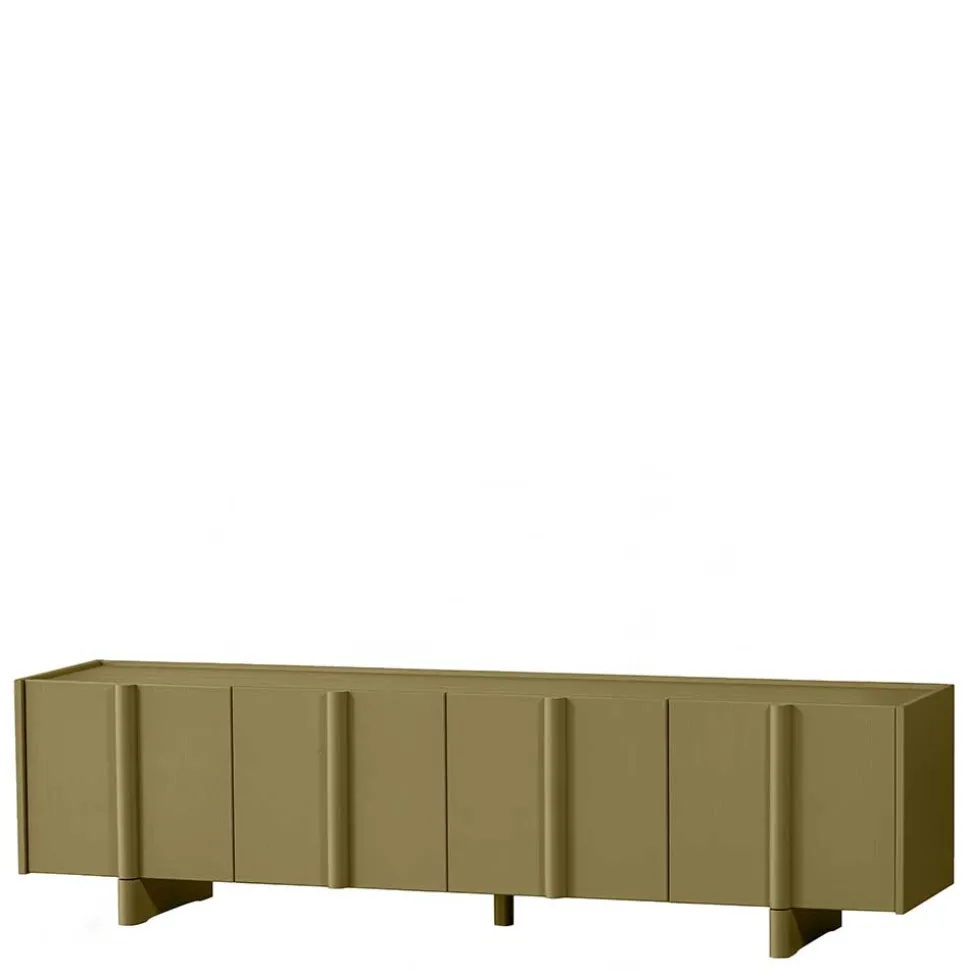 4-türiges TV Lowboard in Khaki - Biledda