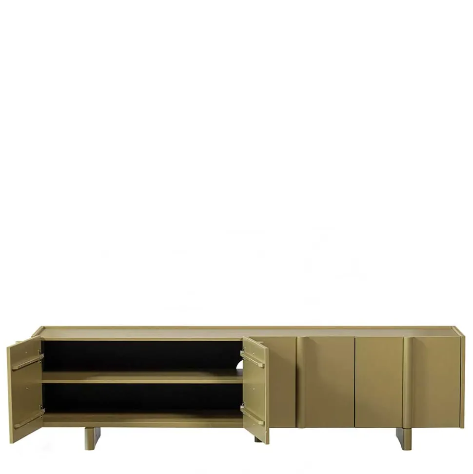 4-türiges TV Lowboard in Khaki - Biledda