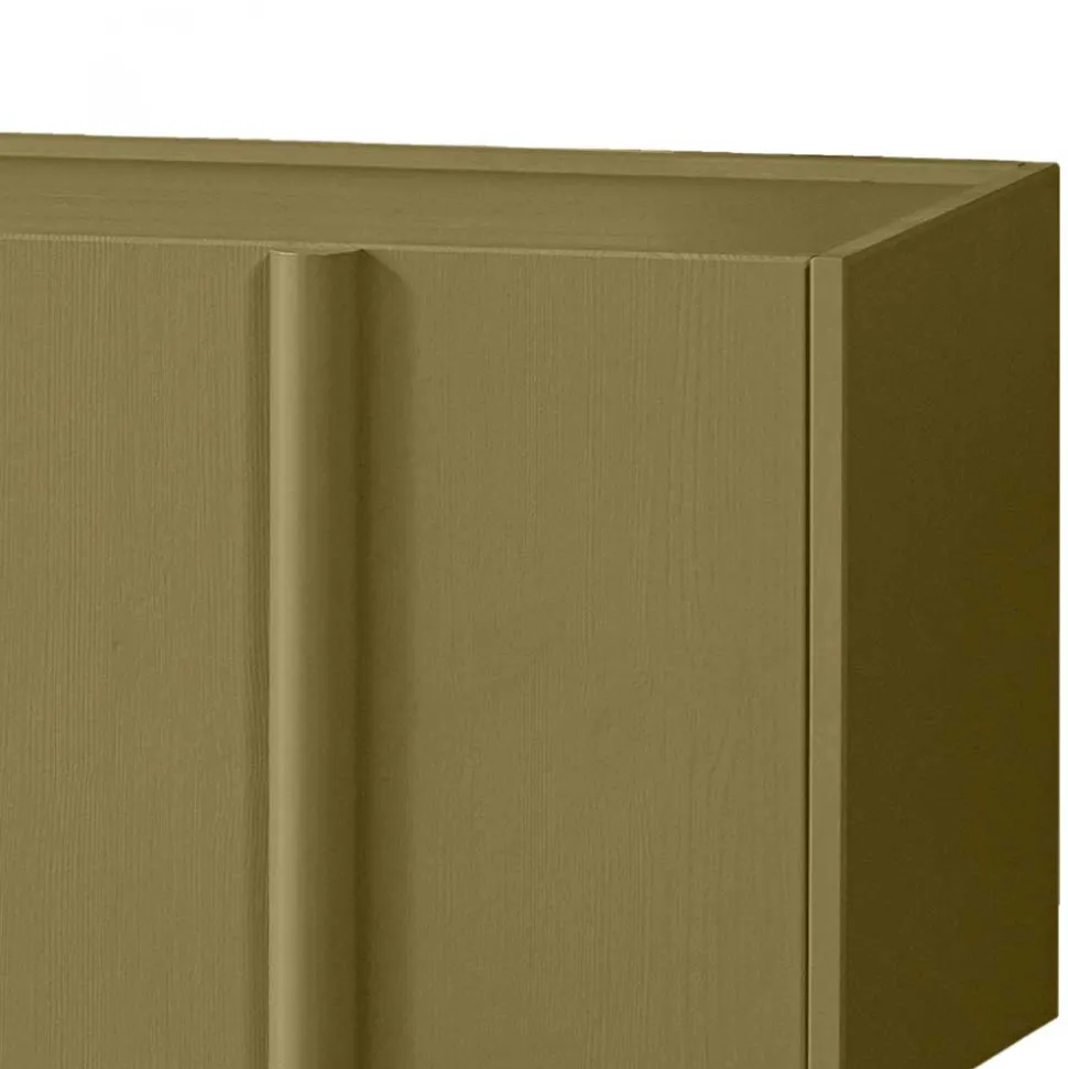 4-türiges TV Lowboard in Khaki - Biledda