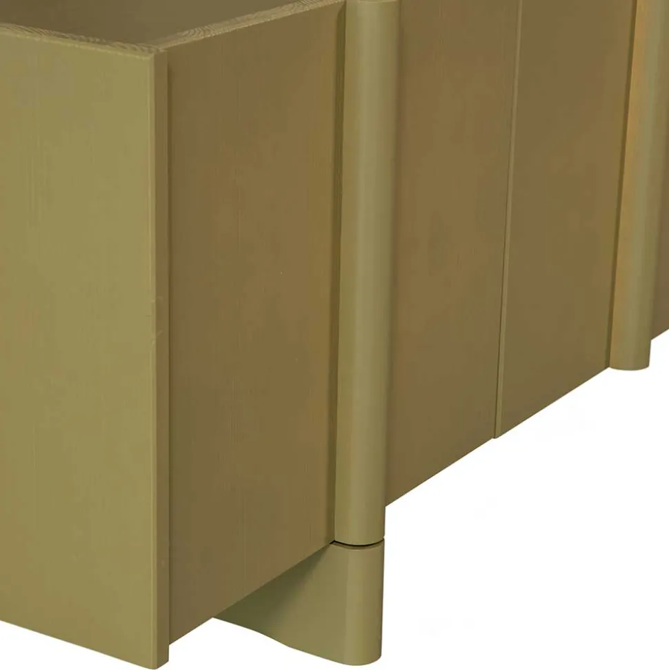 4-türiges TV Lowboard in Khaki - Biledda