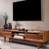 2-türiges TV Lowboard mit Griffmulden - Placer