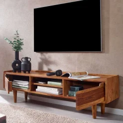 2-türiges TV Lowboard mit Griffmulden - Placer