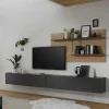 TV Anbauwand für Fernseher hängend - Ahilav I (dreiteilig)
