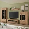 TV Anbauwand in Eiche - Brocus (vierteilig)