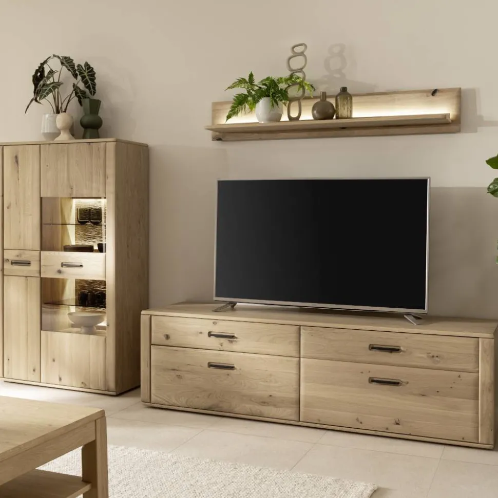 TV Anbauwand Möbelset modern - Jevedaz (dreiteilig)