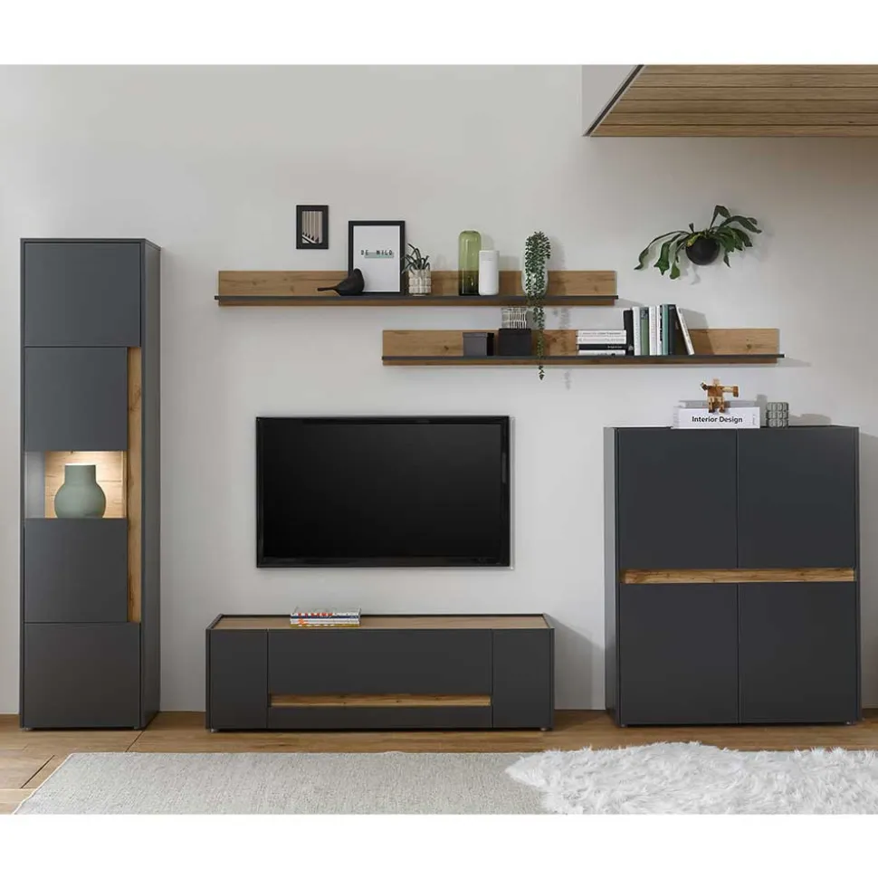 TV Anbauwand preisgünstig kaufen - Ahilav (fünfteilig)