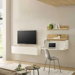 TV Board & Regal & Sekretär hängend - Nonessia (dreiteilig)