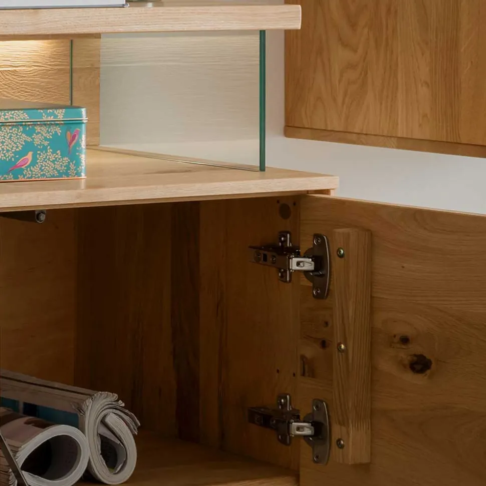 TV Board & Wandboard & Vitrine Set - Millena (dreiteilig)