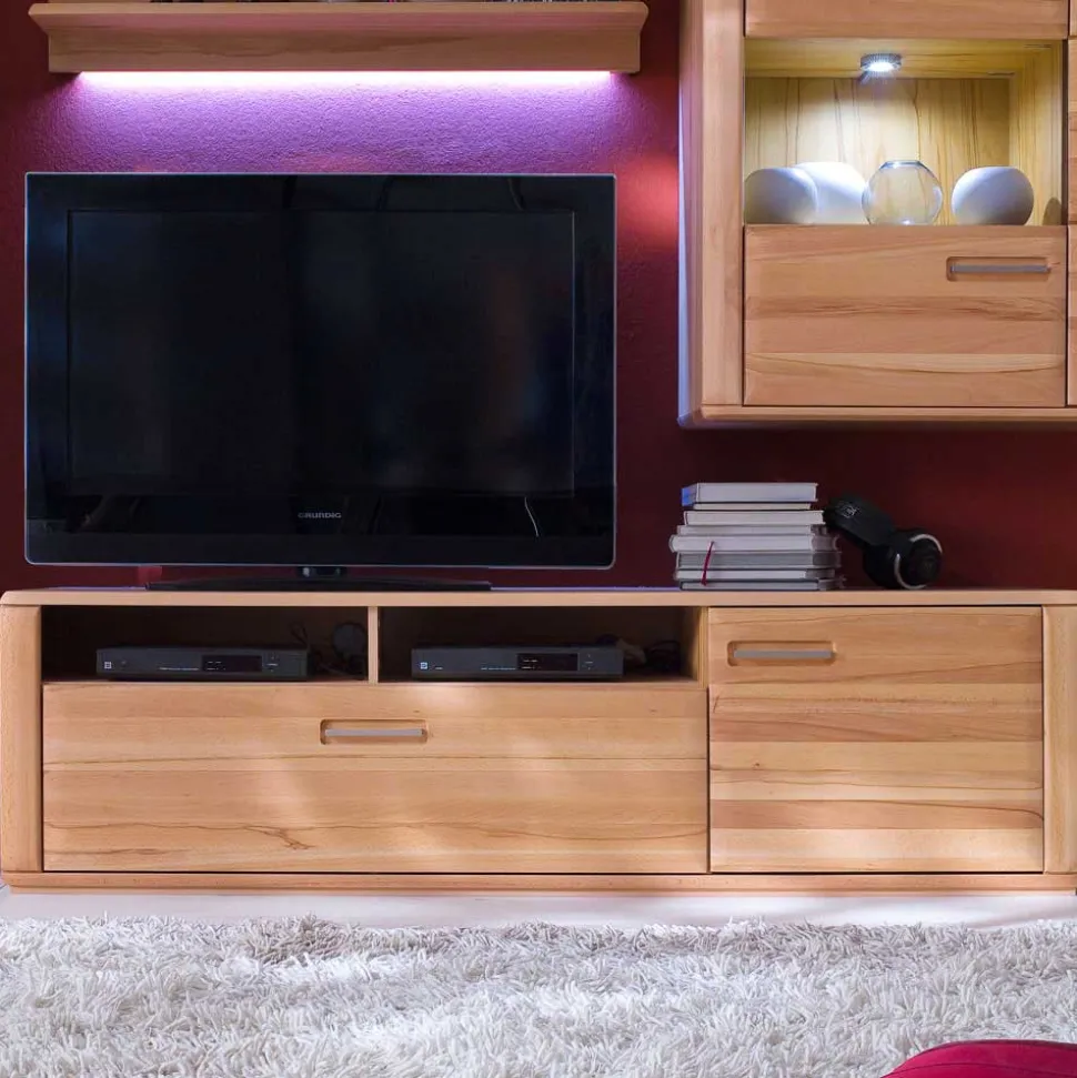TV Board Athias aus Kernbuche teilmassiv