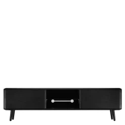 TV Board aus Eiche geschliffen & Schwarz geölt - Asnes