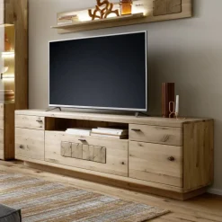 TV Board aus hellem Asteiche Massivholz - Losiamos