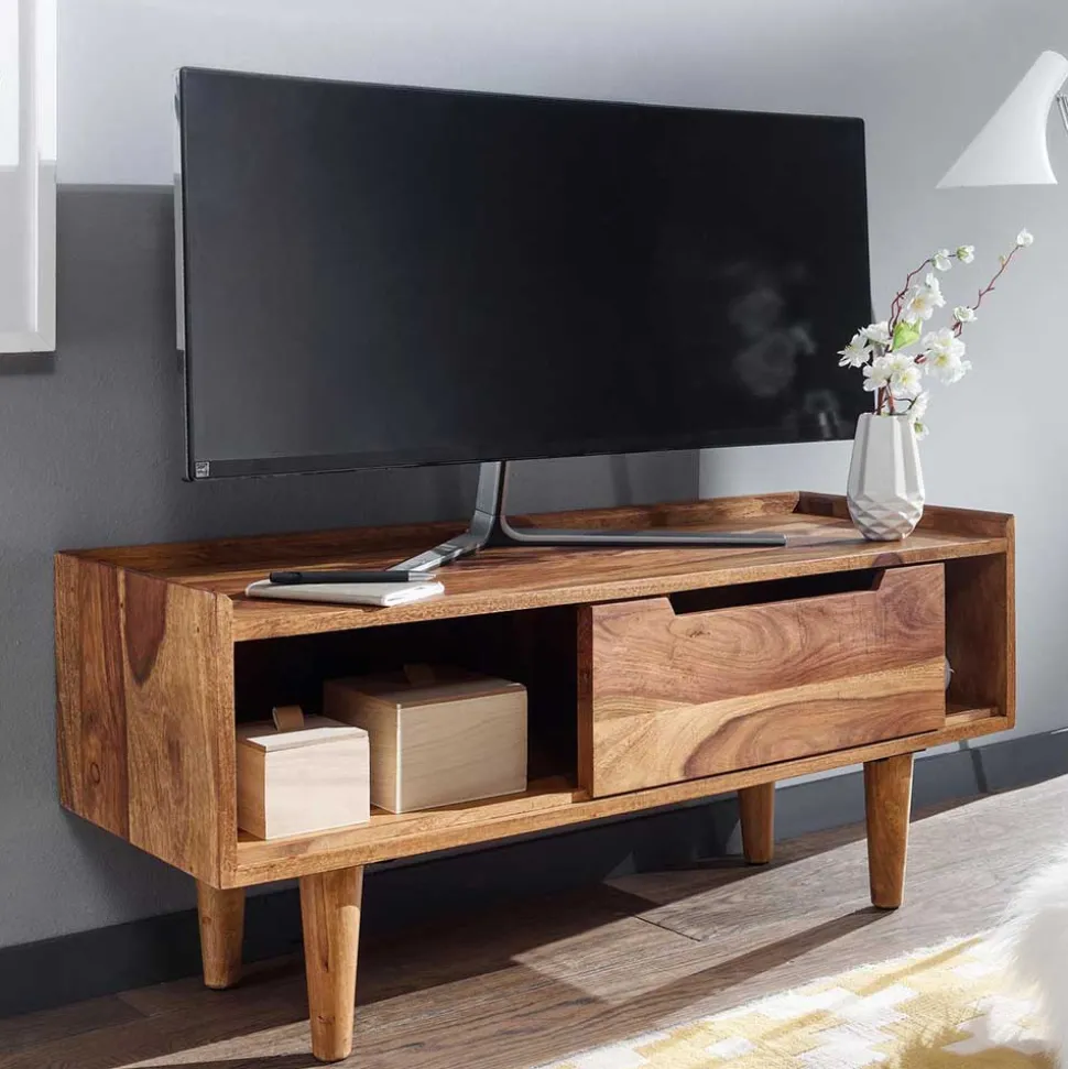 TV Board aus Sheesham Holz lackiert - Placer