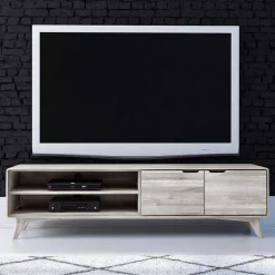 TV Board aus Wildeiche gebleicht & geölt - Laderla