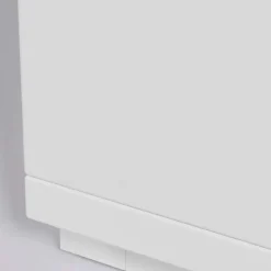 TV Board in Weiß & Eiche Furnier - Vintilias
