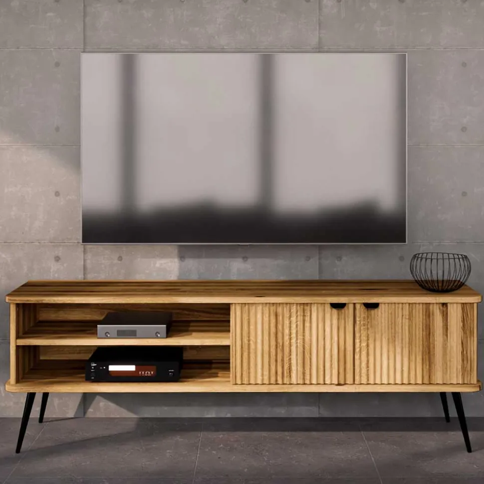 TV Board mit zwei Fächern und zwei Türen - Casarius