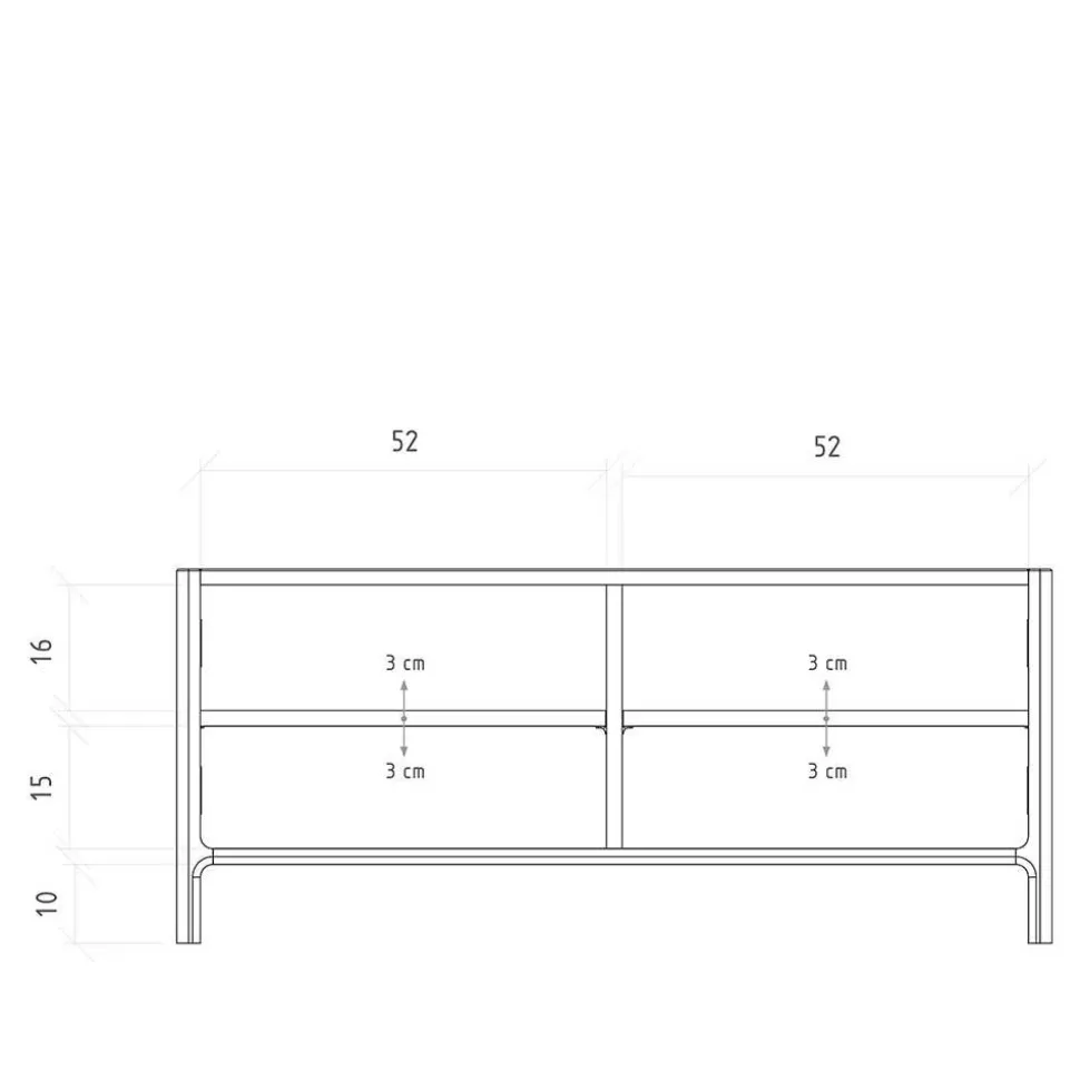 TV Board mit zwei Türen - Laida