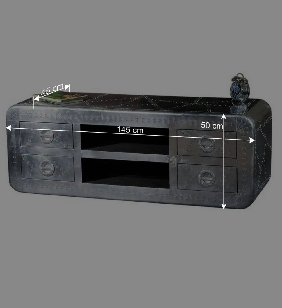 TV Board Pilot mit Zierschrauben