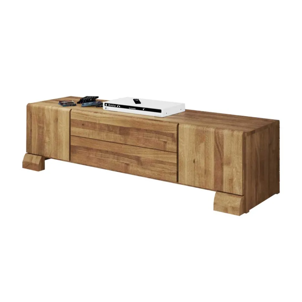 TV Board Vaskov aus Wildeiche Massivholz