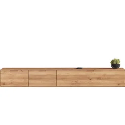 TV Hänge-Lowboard aus Wildeiche Massivholz - Holiday