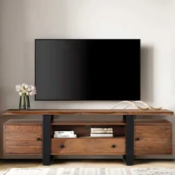 TV Kommode aus Palisanderholz und Metall - Uniaka
