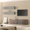 TV Kommode und Hängeschränke Set - Mundo (dreiteilig)