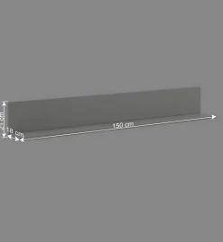 TV Lowboard & Vitrine & Wandboard Set - Apulco (dreiteilig)