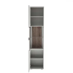 TV Lowboard & Vitrine & Wandboard Set - Apulco (dreiteilig)