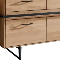 TV Lowboard aus Asteiche mit Metall - Clenza