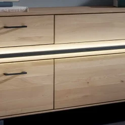 TV Lowboard aus Asteiche mit Metall - Clenza
