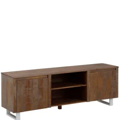 TV Lowboard aus massiver Kiefer Dunkel - Lavagna