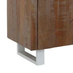 TV Lowboard aus massiver Kiefer Dunkel - Lavagna