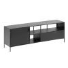 TV Lowboard aus schwarzem Metall - Magde