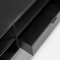 TV Lowboard aus schwarzem Metall - Magde