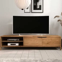 TV Lowboard aus Wildeiche Massivholz - Laida