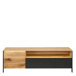 TV Lowboard aus Wildeiche massiv mit LED - Viligrana